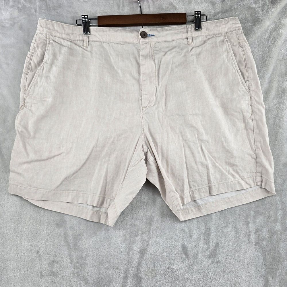Faherty Tradewinds Shorts Mens Size‎ 40  Mauve Linen Blend Beach Travel